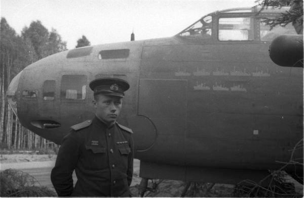 foto photo ww2 WWII Фото ВОВ РККА Shishkov and A20 Boston torpedo bomber