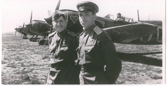 foto photo ww2 WWII Фото ВОВ ВВС Lobanov and Pavlov aces