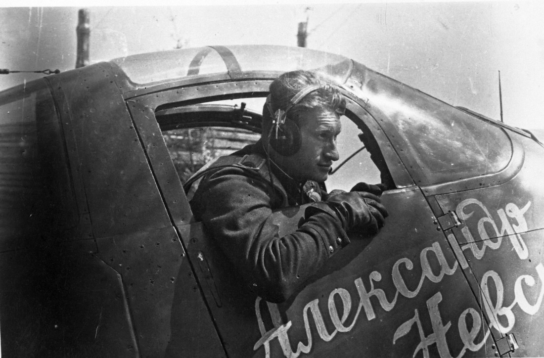 Bilyukin Alexander Dmitrievich in P-39 fighter