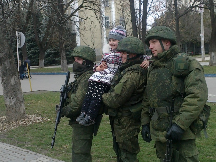 Ukraina Russian soldiers in Crimeria