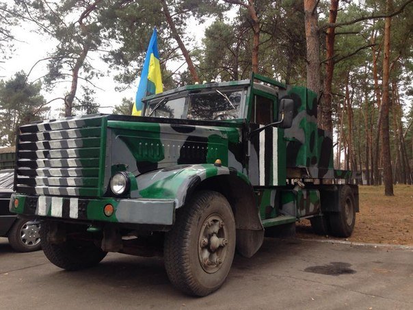 Ural-375 truck of Ukraine army