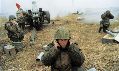 Russian federal troops in Chechnya 1999-2000