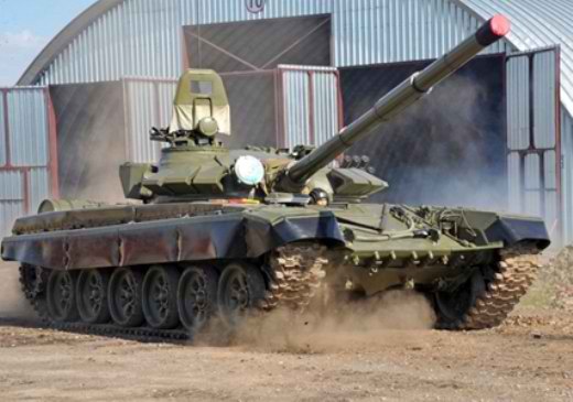 foto Tank T-72A of Kazakhstan uparmoured with explosive reactive armour Contact-5 (Т-72KZ ?)