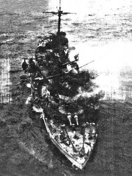 Schlesien was the only battleship that was actually took out of action by a Soviet air raid during a naval operation