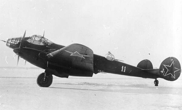 Soviet WWII photo long-range bomber Yer-2