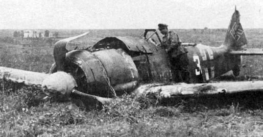 foto photo ww2 WWII USSR destroyed FW-190-A fighter
