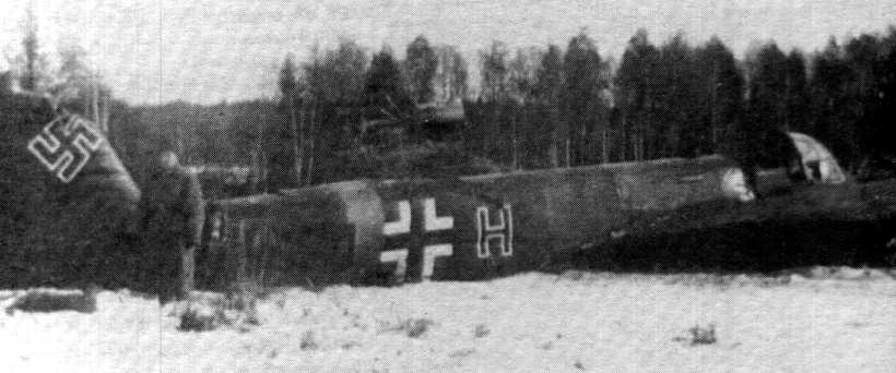 photo WWII USSR Ju.88 destroyed bomber