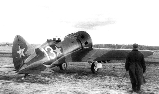 photo WWII I16 pursuit monoplane USSR