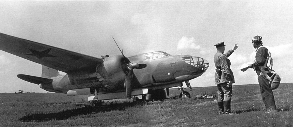 A20 bomber Boston in USSR photo.