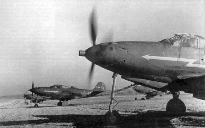 WWII photo Russian P39 whitearrow