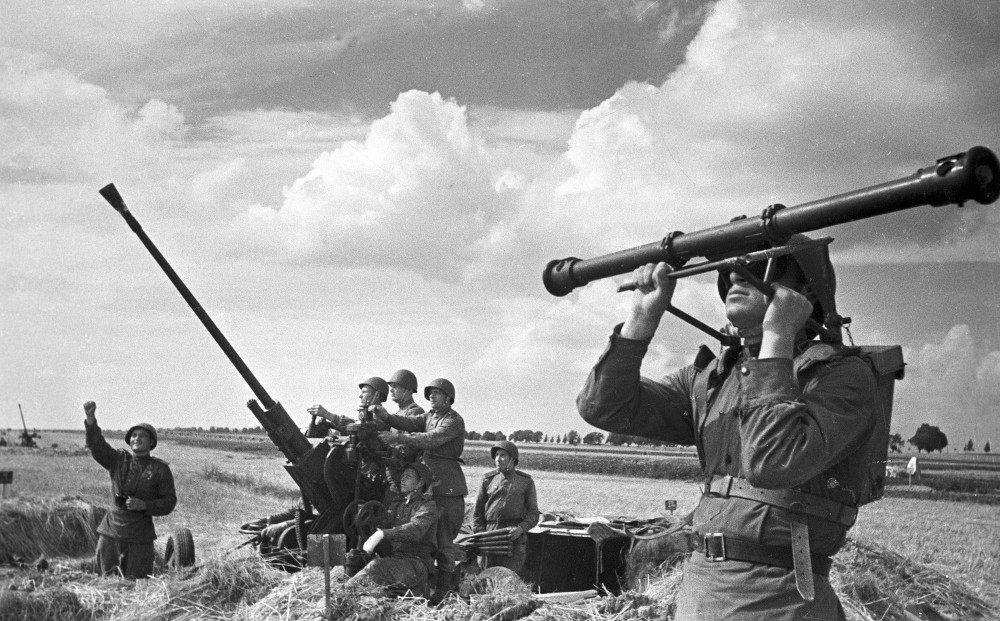 foto WW2 photo Russian 37mm flak gun