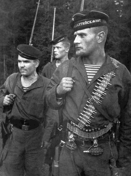 Navale sovietica di fanteria - Soviet marines of Baltic fleet WW2 foto