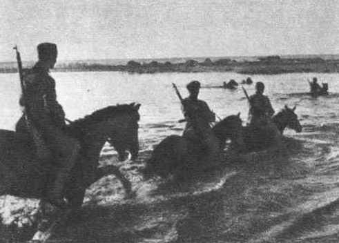 Фото ВОВ переправа партизан через реку