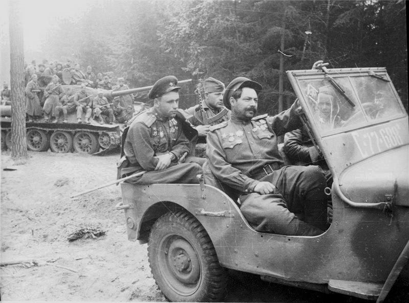 Soviet jeep Willys, 1945 Wartime picture