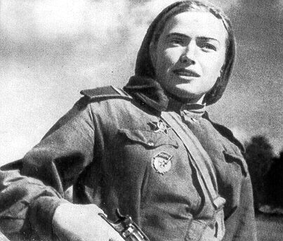 foto photo ww2 WWII Guards Russian girl