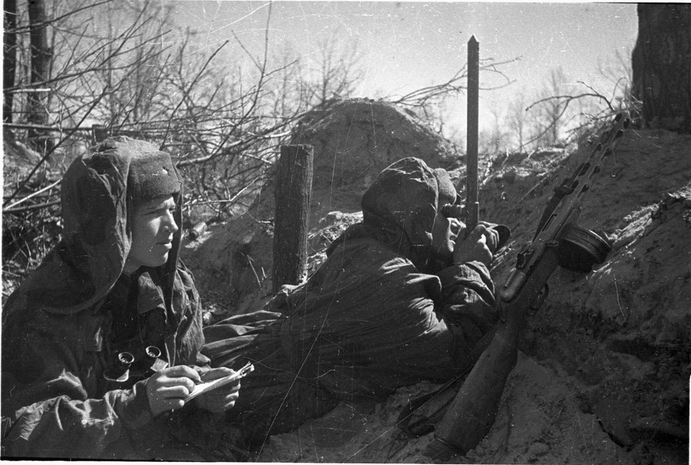 Russian observers in WW2 foto photo WWII