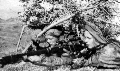 Female sniper team of red army