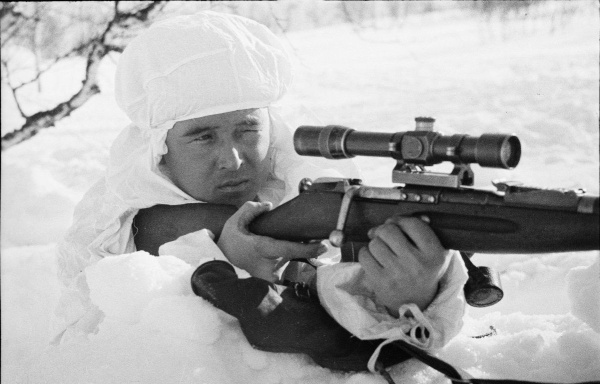 антиснайпер РККА фото СССР soviet sniper Nazir Midov WWII