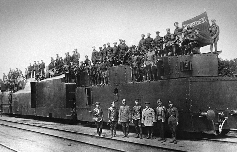 Личный состав бронепоезда № 12 Имени Троцкого 1919