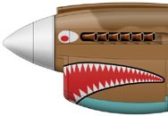 хищный рот зубы акулы РККВФ.