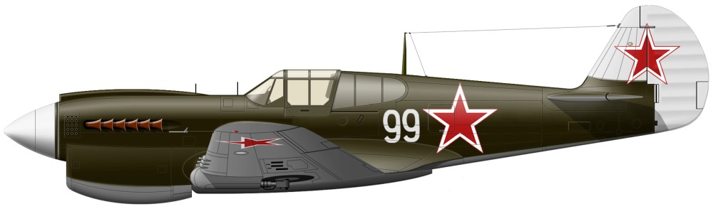 ww2 airplane p40m USSR