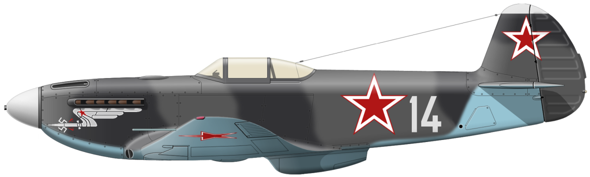 ВОВ цветной боковик 14 ВВС СССР эмблема
