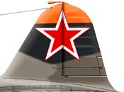 orange tail cap (and, probably, rear part of the spinner) as standard for 617th ShAP;    1st Squadron - red spinner tip
    2nd squadron- white (?) spinner tip    3rd Squadron - yellow spinner tip