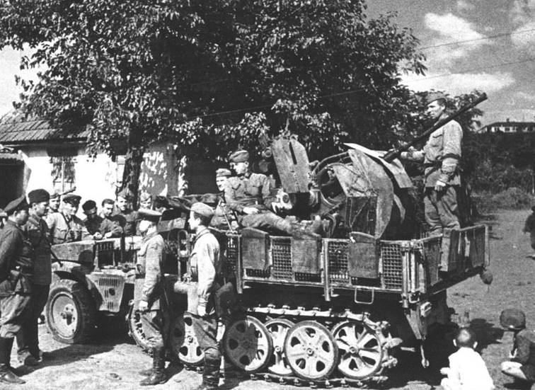 photo wwII USSR russians captured Sdkfz.10/5