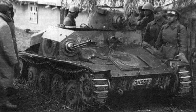 ход боевых действий ВМВ румынский легкий танк R1 LT34