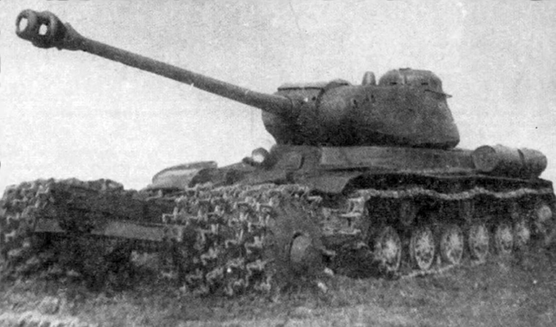 photo WII tank IS2 mine sweep USSR