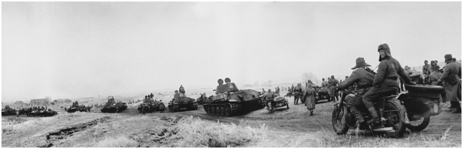 T-34/76 tanks at Stalingrad counter-offencive in 1942 photo WWII