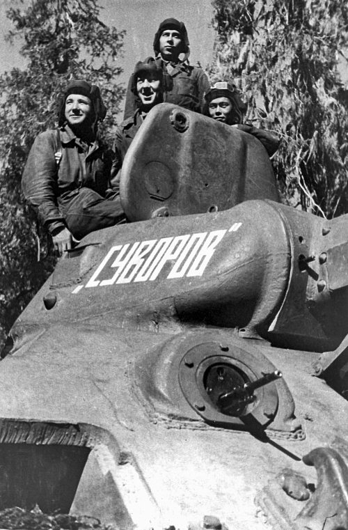 Russian T34 tank of WW2 Суворов танк