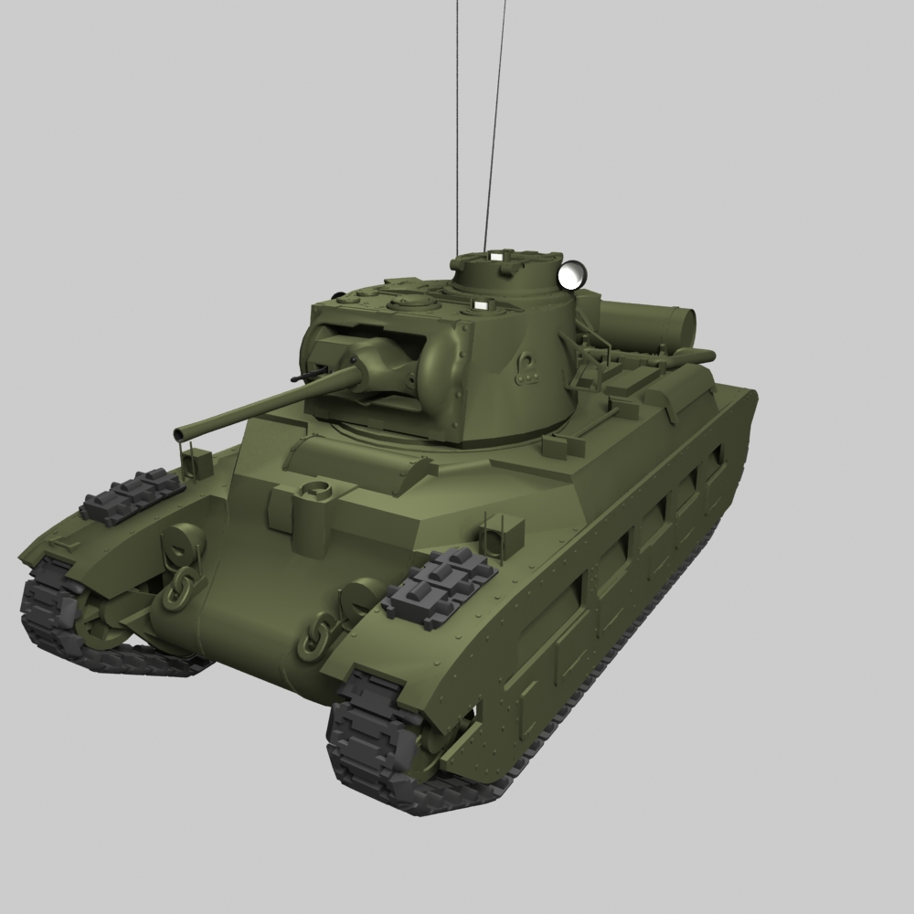 пехотный танк Матильда DVD : 3Д модель