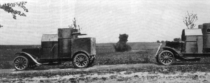Austin armoured cars in world war I and civil war