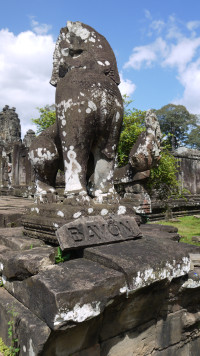 foto Angkor Bayon - 216 gigantyczne twarze Bodhisattwy w Swiatyni Towers.