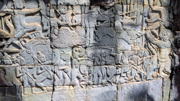 foto photo фото Angkor Bayon basreliefs