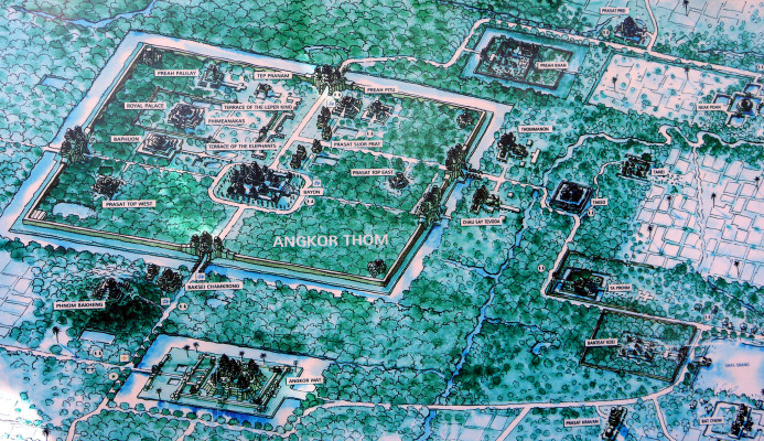 foto photo фото map Angkor Wat Thom