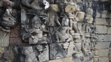 foto photo фото Angkor Tom Elefanteen Terraza