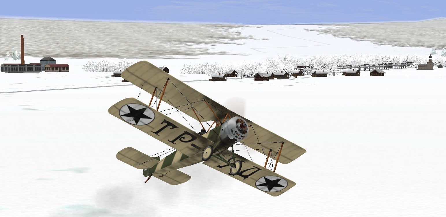 Doppeldecker-Kampfflugzeug des Ersten Weltkrieges