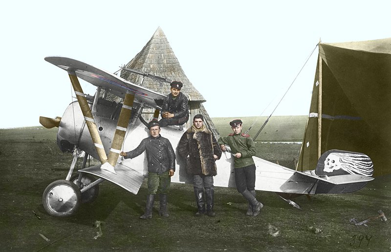 Russian Nieuport 17 fighter color photo
