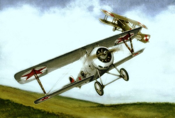 Soviet Nieuport fighter vs Polish SPAD