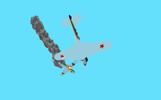 EF43 La-5 dogfight